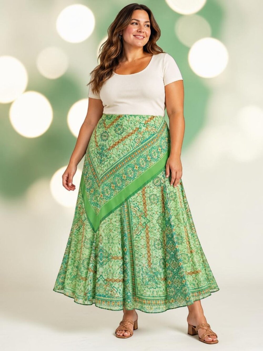 Women's Comfy Coldwater Creek Hankerchief Skirt - NWT - XL